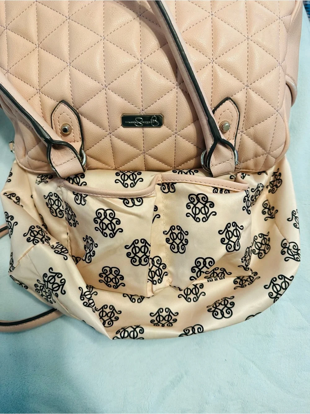 Jessica Simpson Quilted Soft Pink Women's Shoulder Bag